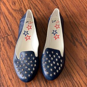 New Zoe + Luca patriotic loafers. Sz 7.5